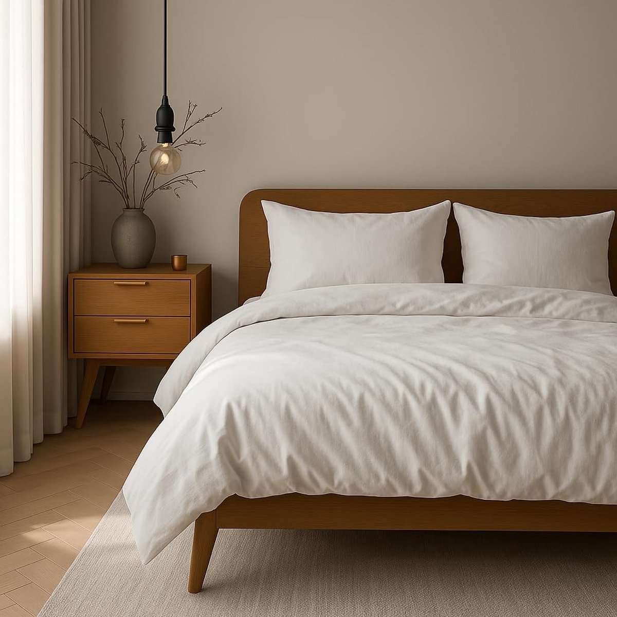 Omgoods - Bedlinnen Set 155 x 220 cm van 100% Katoen
