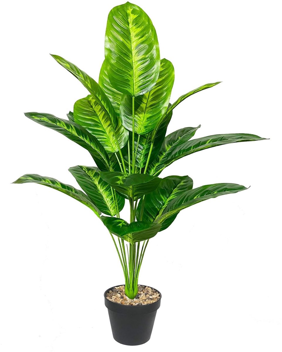 Omgoods - Kunstplant Potted Fake Tree - Tropische Decoratie voor Binnen en Buiten