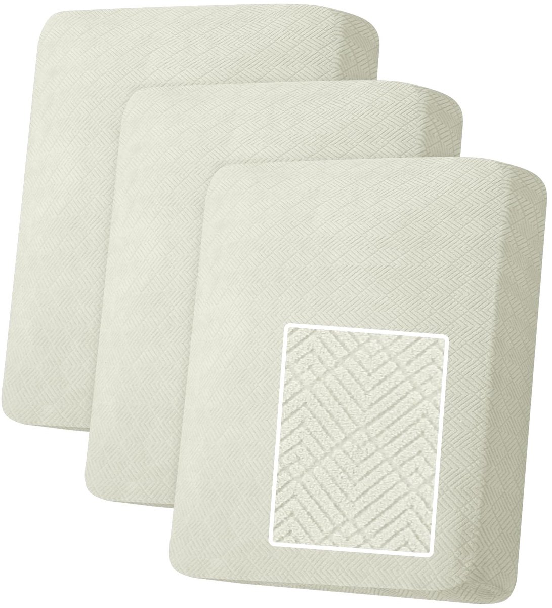 Omgoods - Universele Stretch Hoezen voor Bankkussens Beige