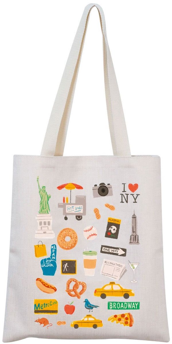 Omgoods - New York Tote Bag voor Shopping en Reizen