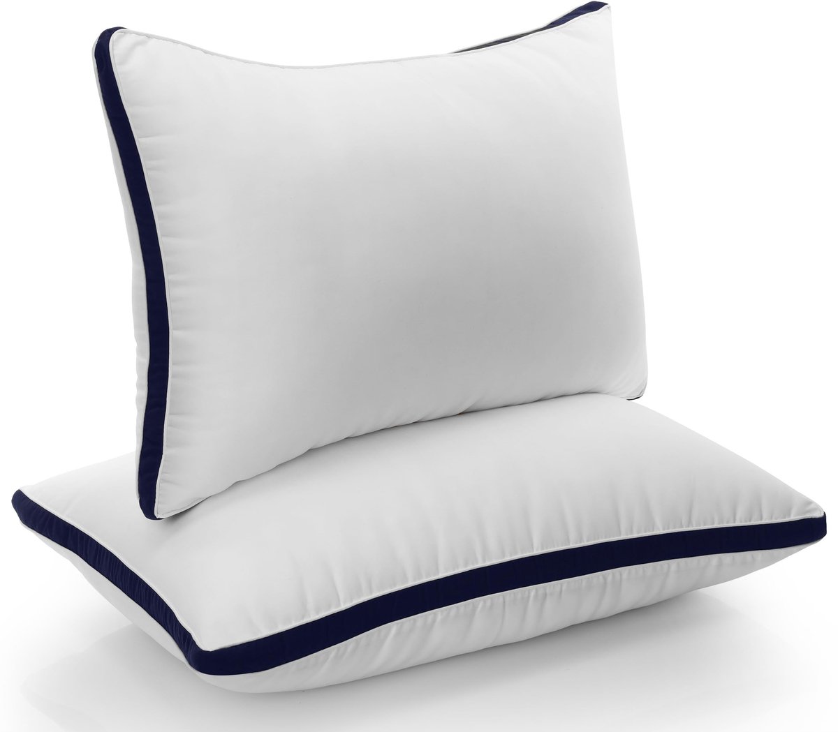 Omgoods - Set van 2 Zachte Bedkussens 50 x 70 cm
