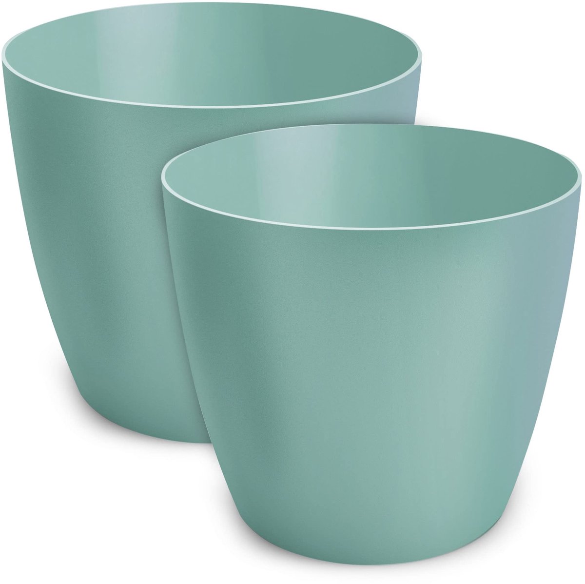 Omgoods - Set van 2 Decoratieve Plantenpotten voor Groene Planten