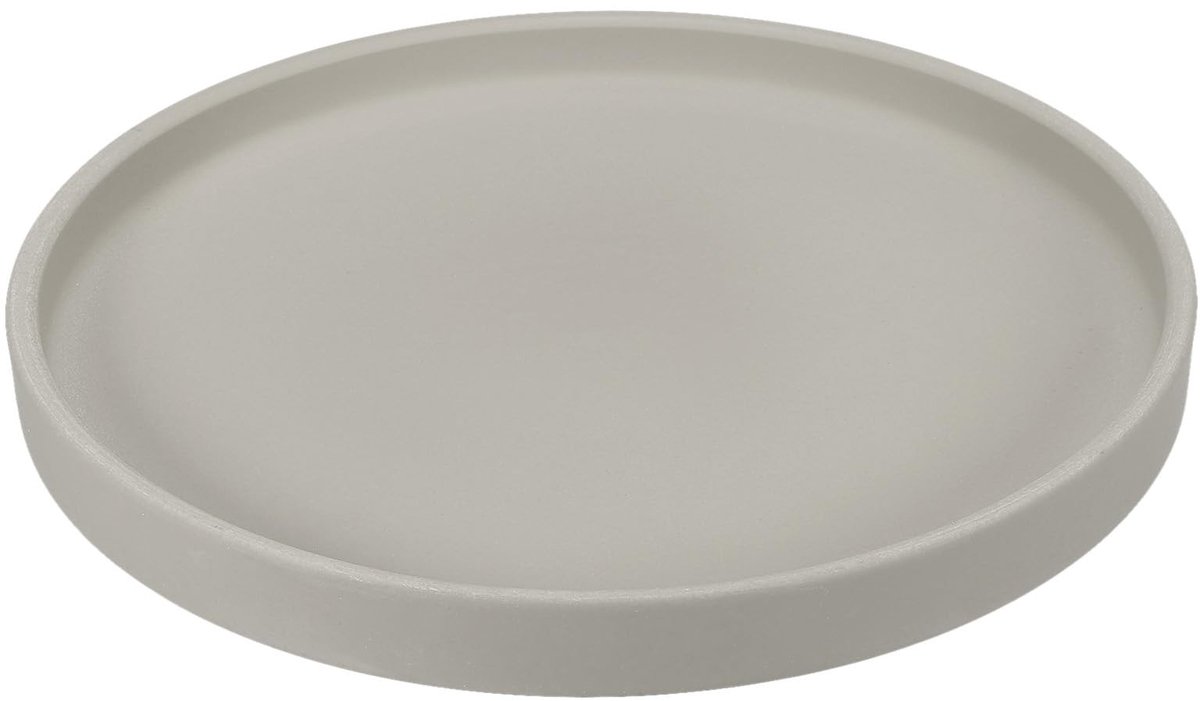 Omgoods - 20cm Ronde Keramische Plantenschotel Grijs
