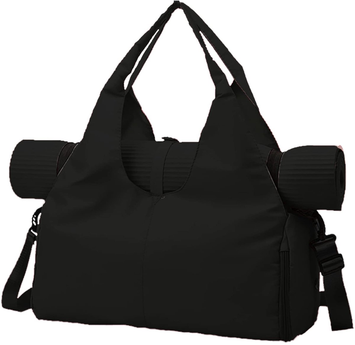 Omgoods - Dames Sporttas met Schoencompartiment - Ideaal voor Yoga, Fitness en Weekenduitjes