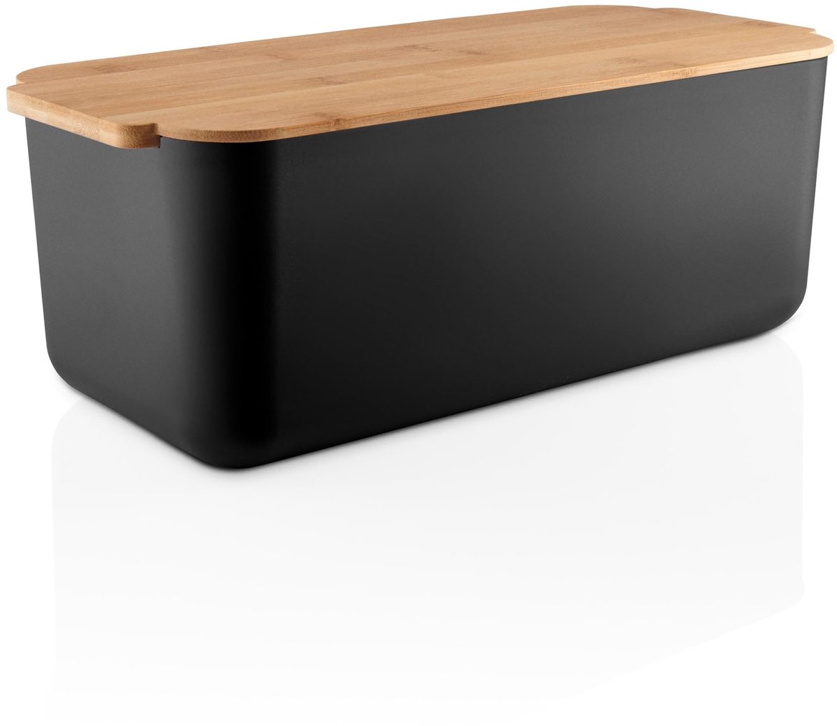 Omgoods - Broodtrommel met Snijplank en Duurzaam Design in Zwart