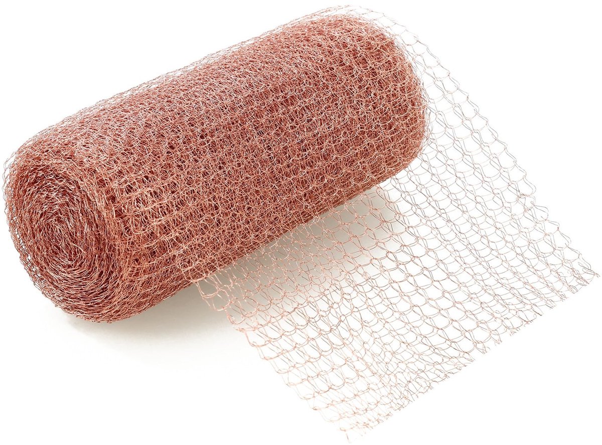 Omgoods - Dubbele Laag Koper Gaas voor Plantenbescherming 12.7cm x 6m