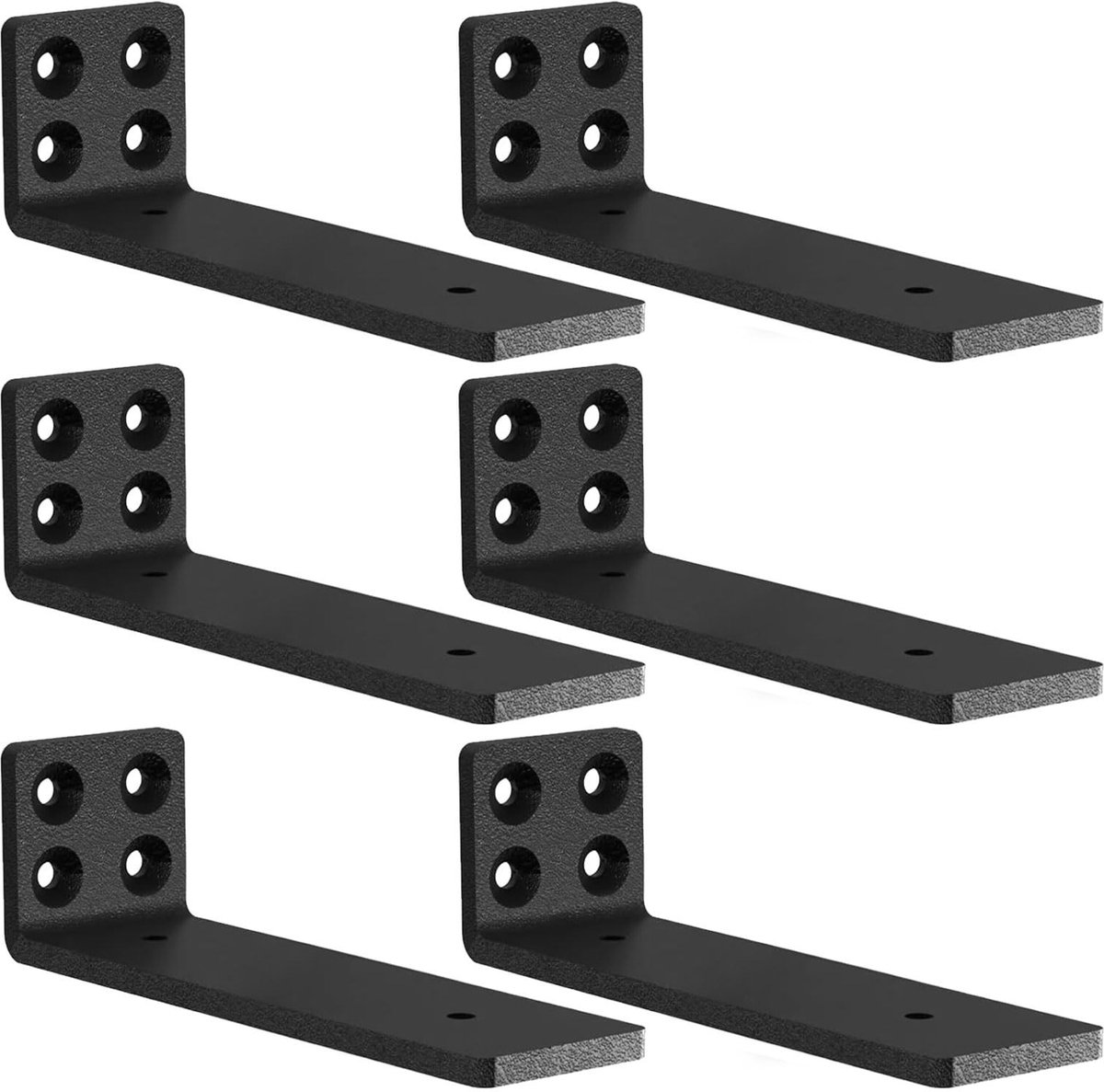 Omgoods - 6 Stuks Stalen Plankdragers voor Industriële Planken 20cm