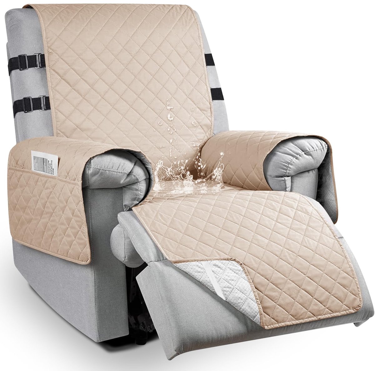 Omgoods - Waterdichte Zitbescherming voor TV Stoelen met Armsteunen