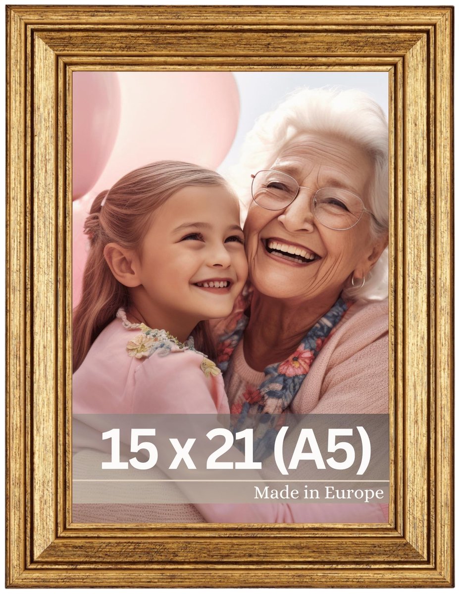 Omgoods - Goya Fotolijst in Goud - Vintage Stijl 15 x 21 cm