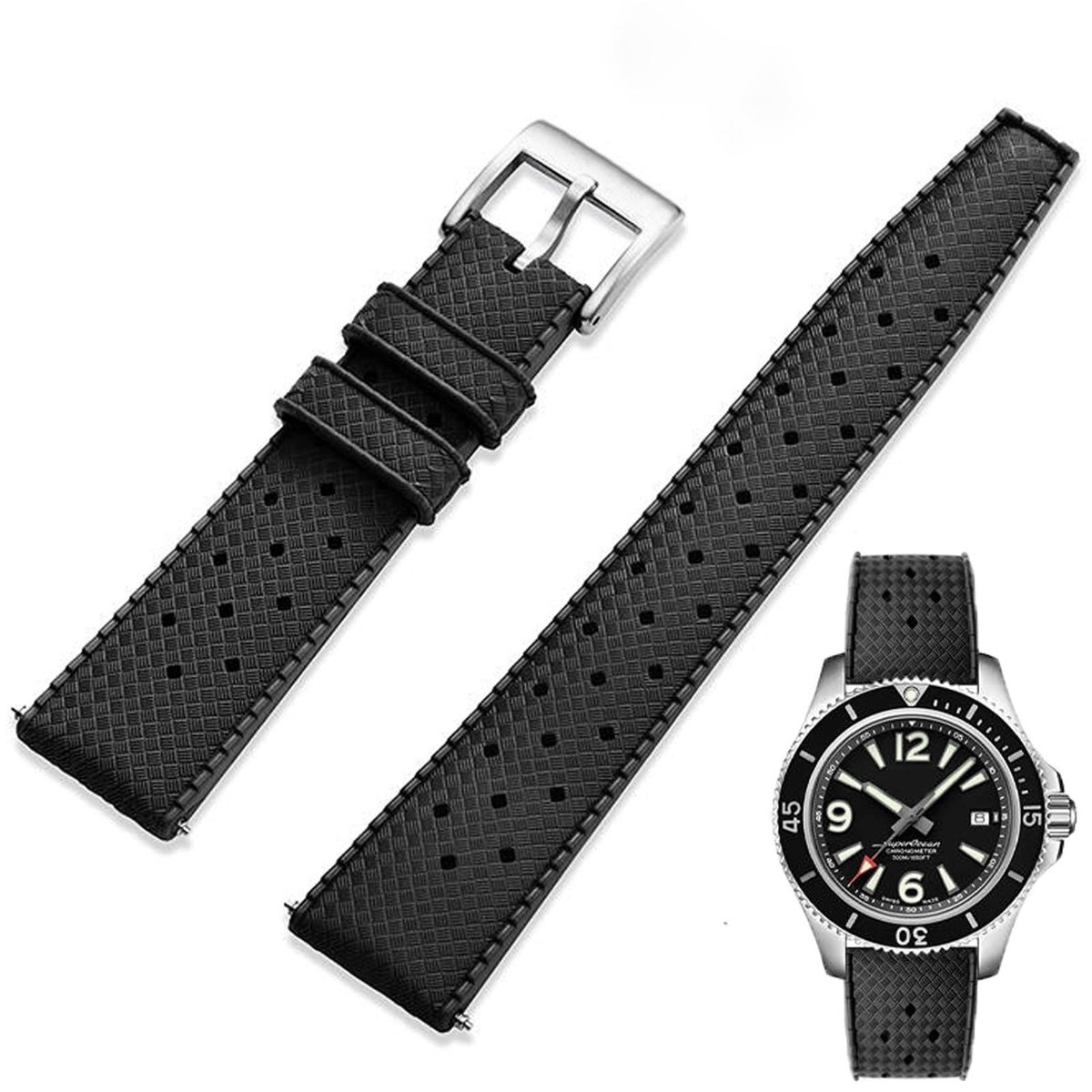 Omgoods - Universele Rubber Horlogeband met Snelle Bevestiging
