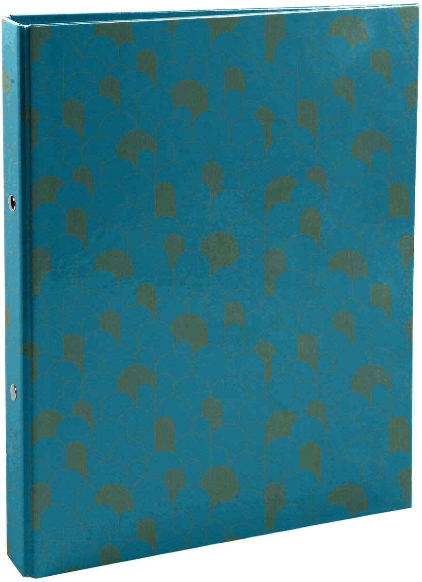 Omgoods - Set van 10 Kartonnen Mappen met Ronde Ringen