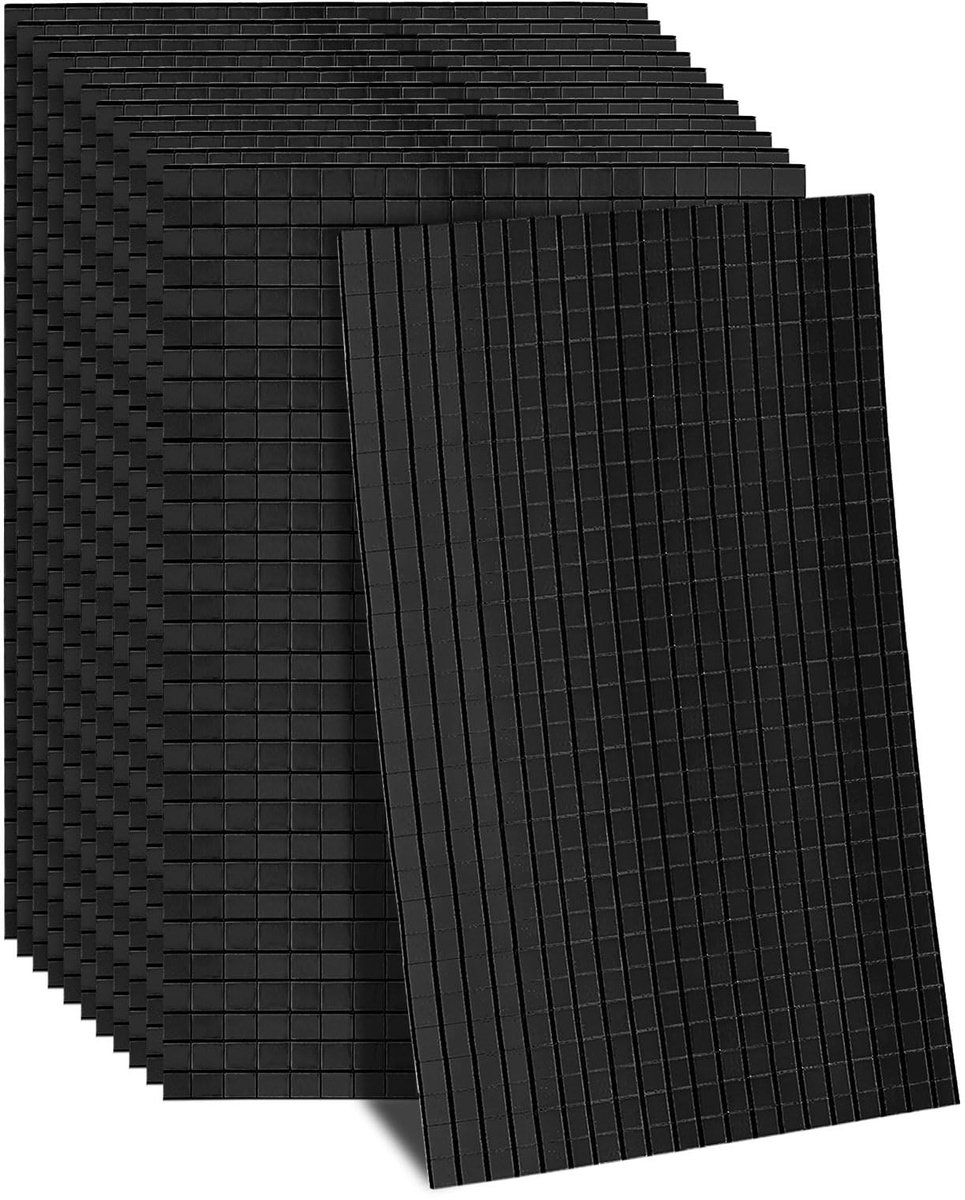 Omgoods - 14400 Stuks Zelfklevende Zwarte Spiegeltegels voor Creatieve Decoratie