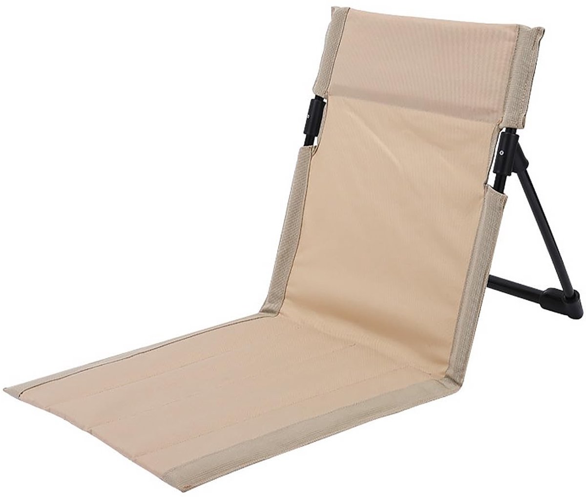 Omgoods - Opvouwbare Campingstoel met Rugleuning - Ideaal voor Strand en Outdoor Activiteiten