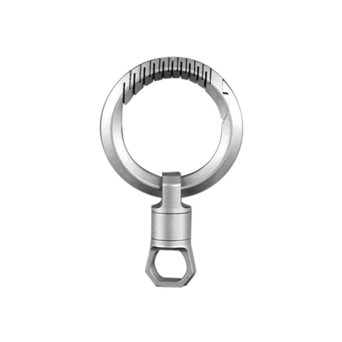 Omgoods- Sleutelhanger 360° draaibaar - Sleutelhangerclip - Sleutelhanger ringen - Sleutelhanger volwassenen - Titanium legering - Duurzaam en sterk