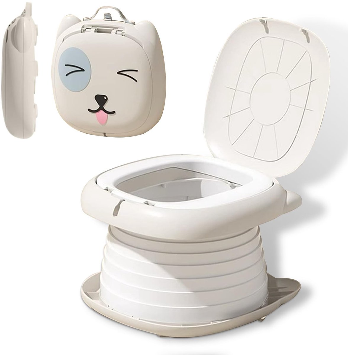 Omgoods - Vouwbare Toiletpot voor Kinderen met Disposable Backup Bag