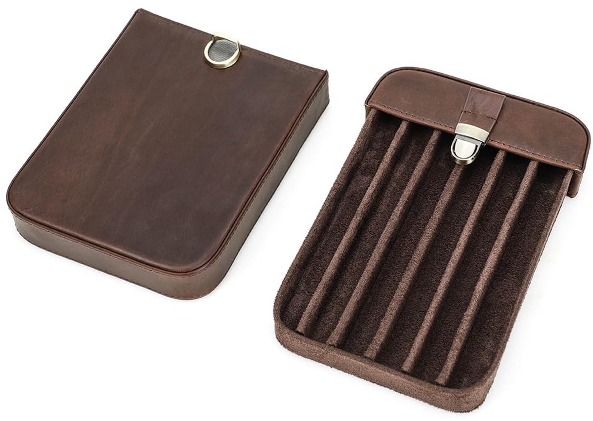 Omgoods - Echt Lederen Pennenzak voor Elegant Bureauaccessoire