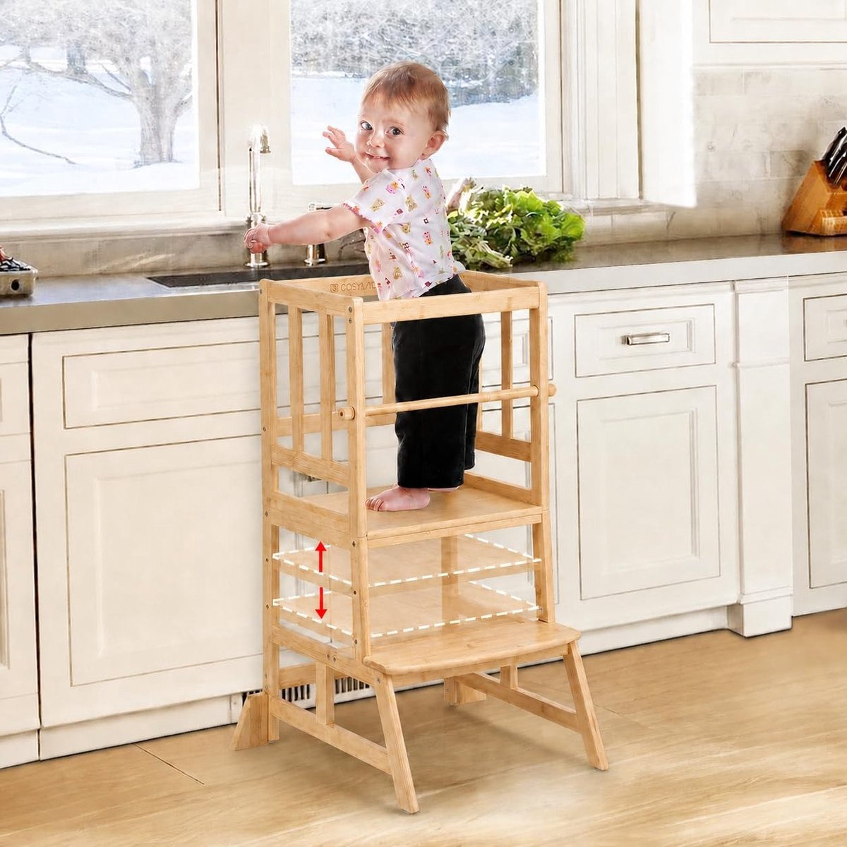 Omgoods - Montessori Leer Toren van Hout voor Kinderen