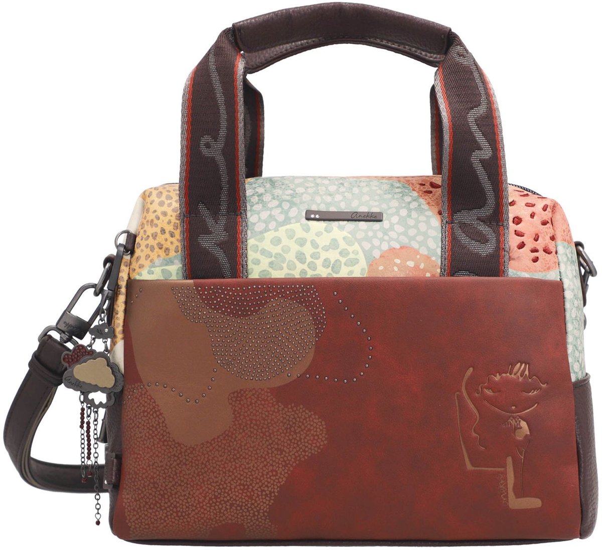 Anekke handtas schoudertas Odyssey Short Handle Bag Multicolor veelkleurig