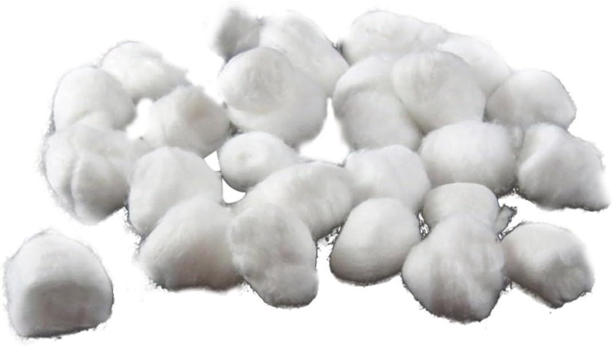 Katoenen Ballen - Wattenbolletjes - Make-up Verwijderen - Zacht Absorberend - 400 stuks - Niet gespecificeerd