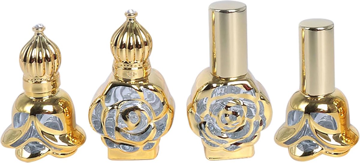 Lege etherische olie roll-on flessen 10ml - 2 sprayflessen - draagbaar en ideaal voor reizen - perfect voor parfum - ShopVlot