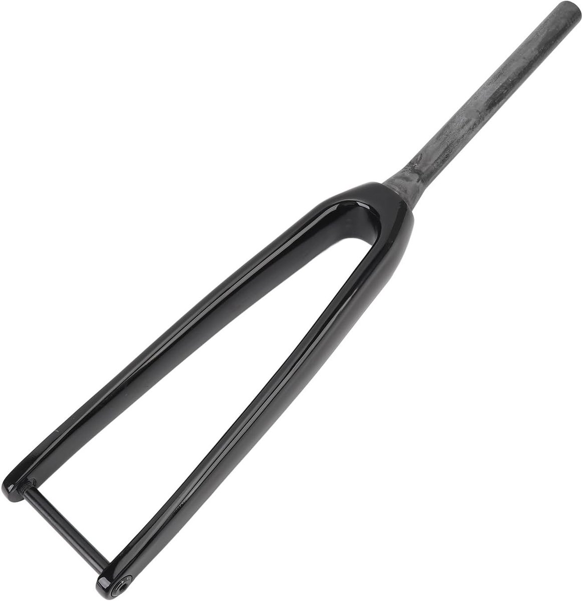 SnelShoppen - 1-1/8 Racing Voorvork Fietsen Wielrennen Carbon Fiber 3K T800 100x12mm Thru Axle 1-1/8 Inch Diameter 45mm Offset Schijfrem Glossy