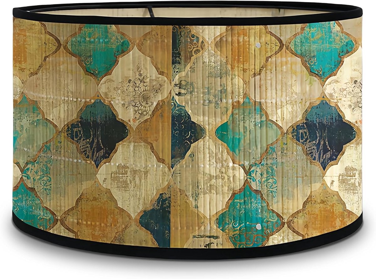 Wandlamp Vintage 30 x 20 cm - Verwijderbare Woven Lampshade - Rustic Design - Gemakkelijk te reinigen - ShopVlot
