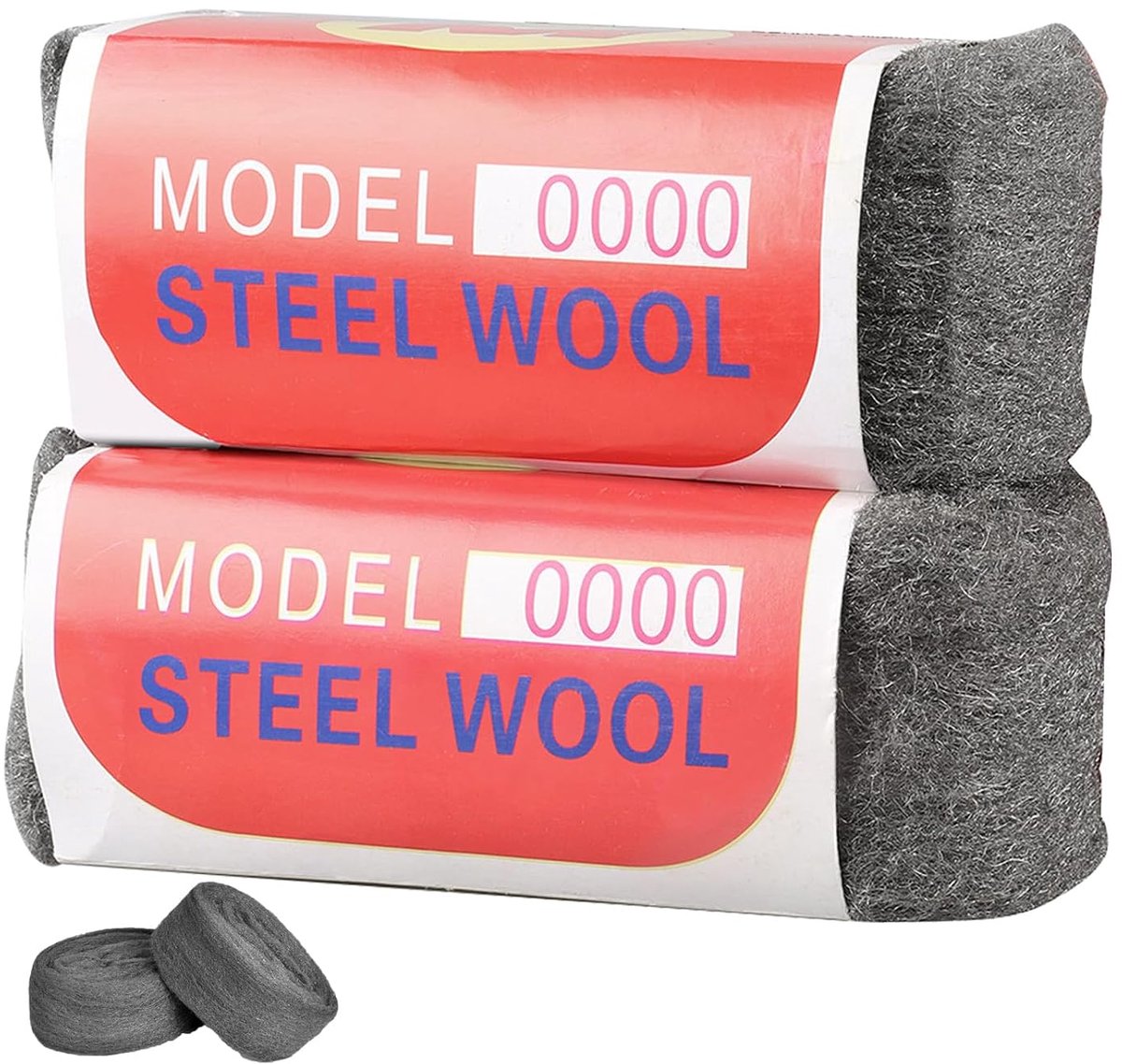 SnelShoppen - Staalwol, 2 Rollen Snijdbare Staalwol, Metaal Polijsten, Vulmiddel voor Gaten en Scheuren in Muren, Ideaal voor Onregelmatige Vormen
