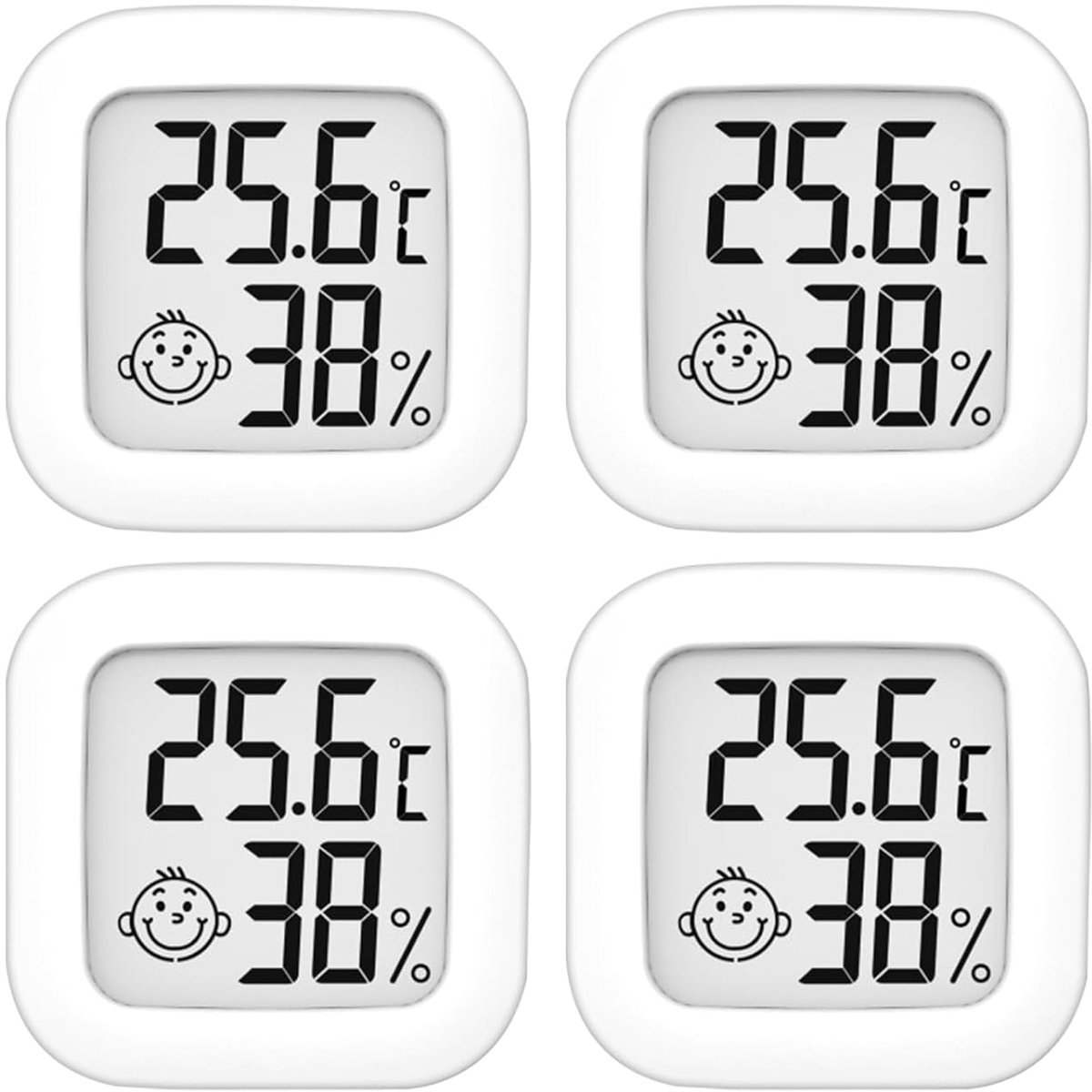 Indoor thermometer hygrometer - hoge nauwkeurigheid - meetbereik - ideaal voor babykamer en kantoor - SnelShoppen