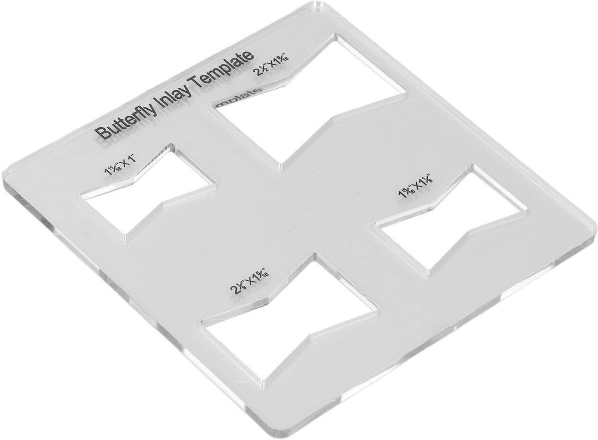 SnelShoppen - Acryl Inleg Strikje Router Sjabloon voor Houtbewerking - Veelzijdige Router Template voor Versteviging, Duurzaam Materiaal, Geschikt voo