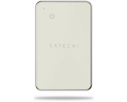 Satechi FindAll Tracking Kaart met FindMy – Ingebouwde Apple Find My tracker – IPX7 water- en stofdicht – Draadloos oplaadbare batterij – Dikte van slechts 2 betaalkaarten - Beige