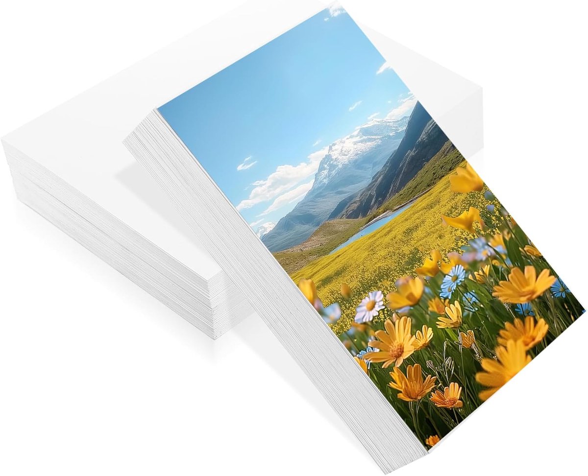 SnelShoppen - 200 Vel Fotopapier 10 x 15 cm, 230 g/m², Hoogglans Fotopapier voor Inktjet- en Laserprinters, Professionele Kwaliteit, Perfect voor Fees