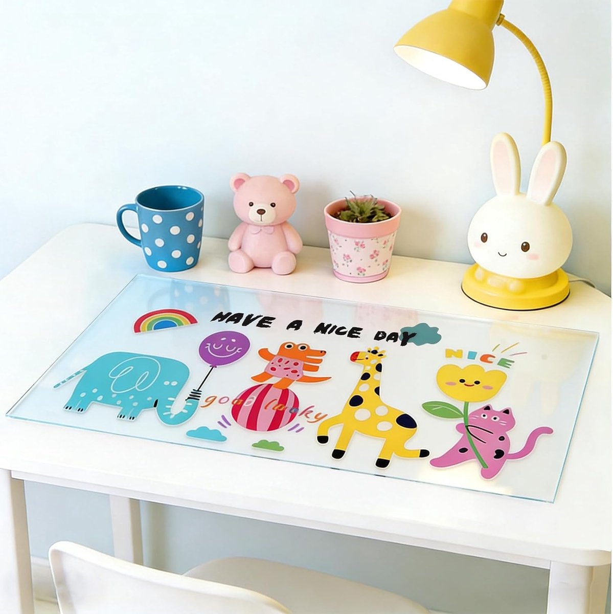 SnelShoppen - 60 x 60 cm Transparante Bureau Mat, Desk Mat, Duurzaam PVC, Water- en Vlekbestendig, Voor Thuiswerkplek, Kantoor, School, Bescherming Te