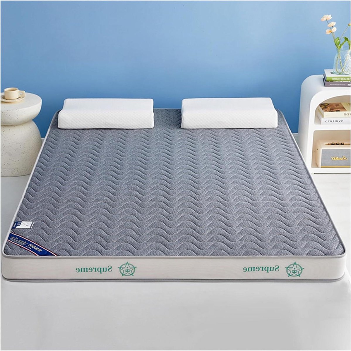 Japanse Vloermatras - Futonmatras Tatami - Comfortabel Slapen - 5-Laags Kern - 90 x 200 cm - Niet gespecificeerd