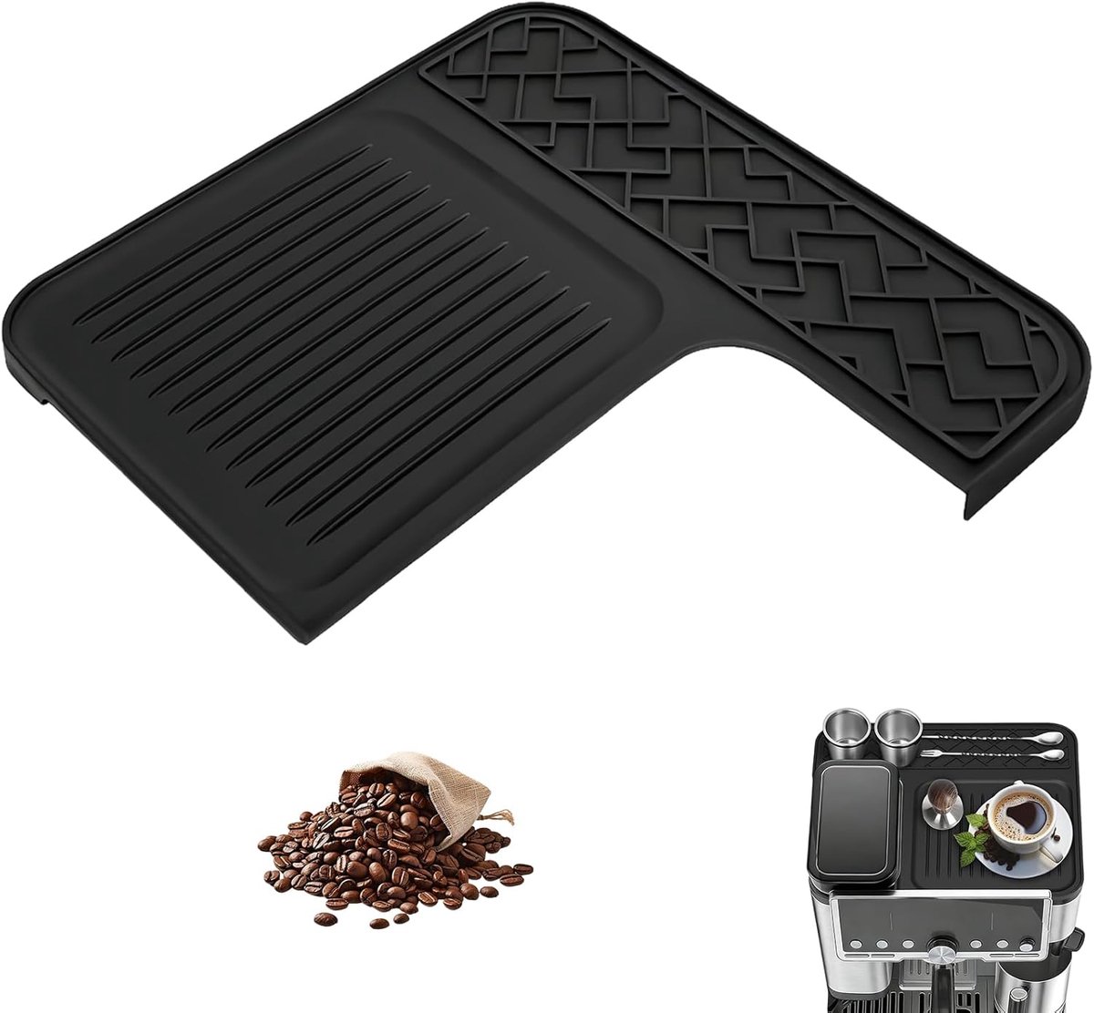 SnelShoppen - Topmat voor Ninja Luxe Cafe Premier ES601E - Antislip, Kr scratchbestendig Siliconen Mat - Ideale Accessoire voor Koffiemachines - Besch