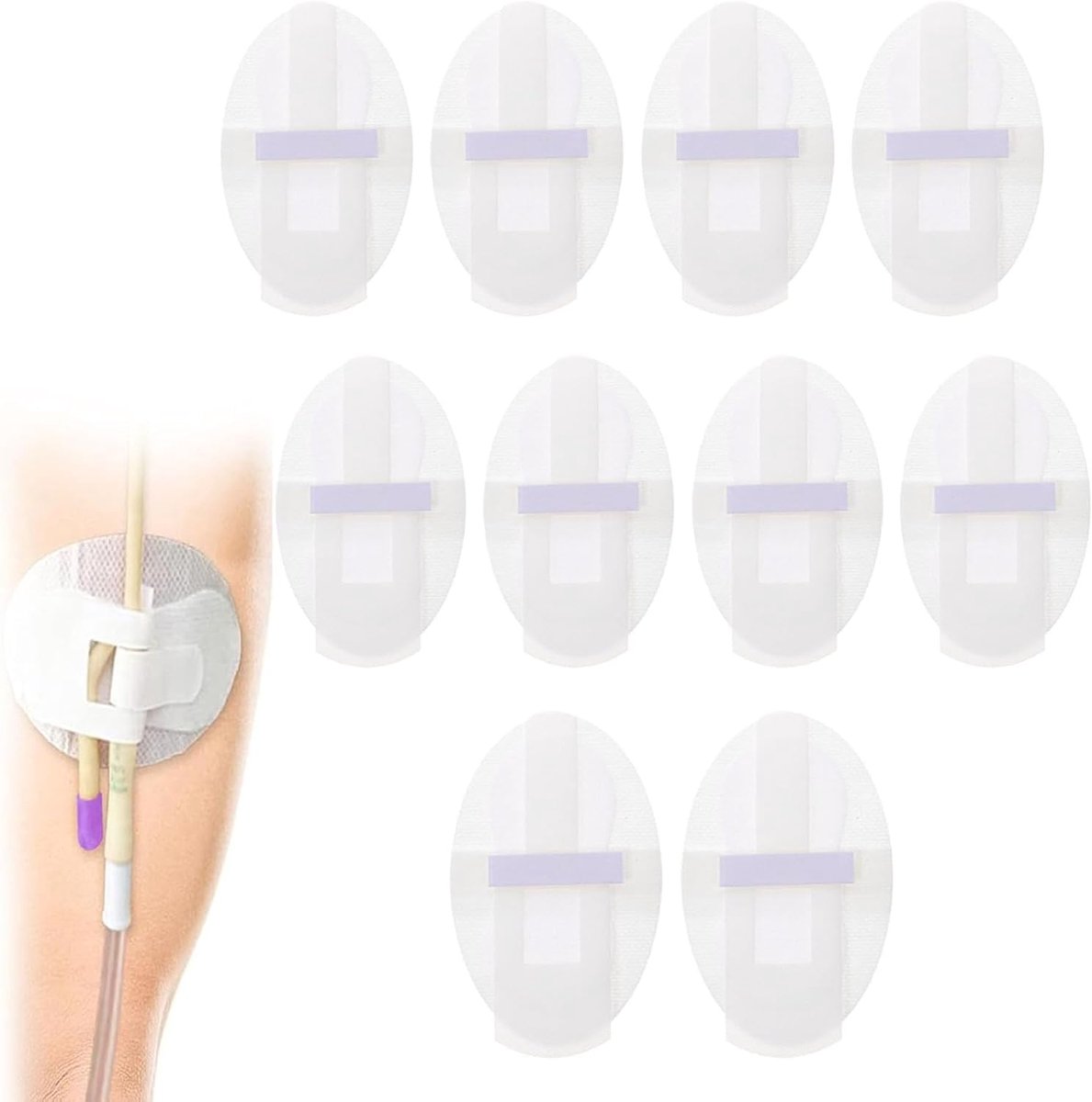 Catheter Sticker 10pcs - Zelfklevende Catheter Stabilizer - Ademend Materiaal - Beveiliging tijdens het slapen - ShopVlot