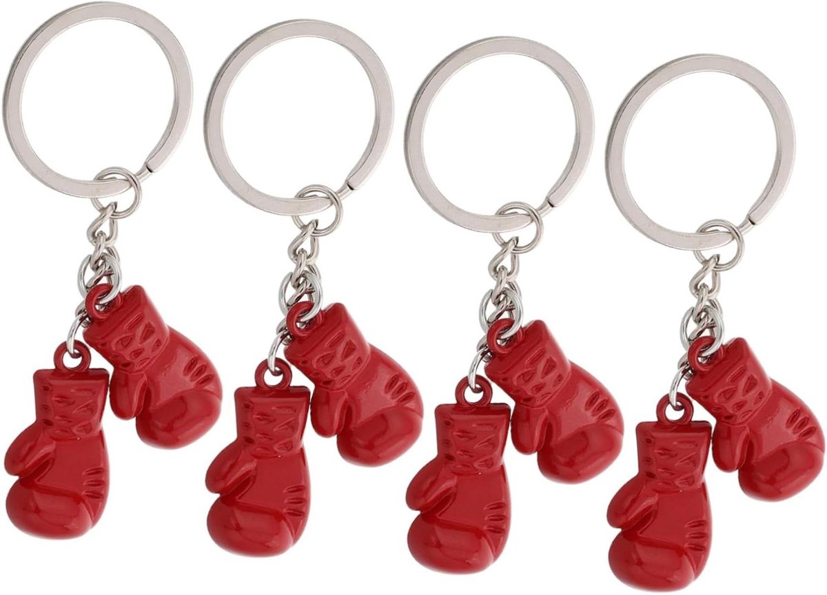 Bokshandschoen Sleutelhanger - Mini Bokshandschoenen Hanger - Sport Accessoire - Realistisch 3D Ontwerp - 8.6 x 3 x 1 cm