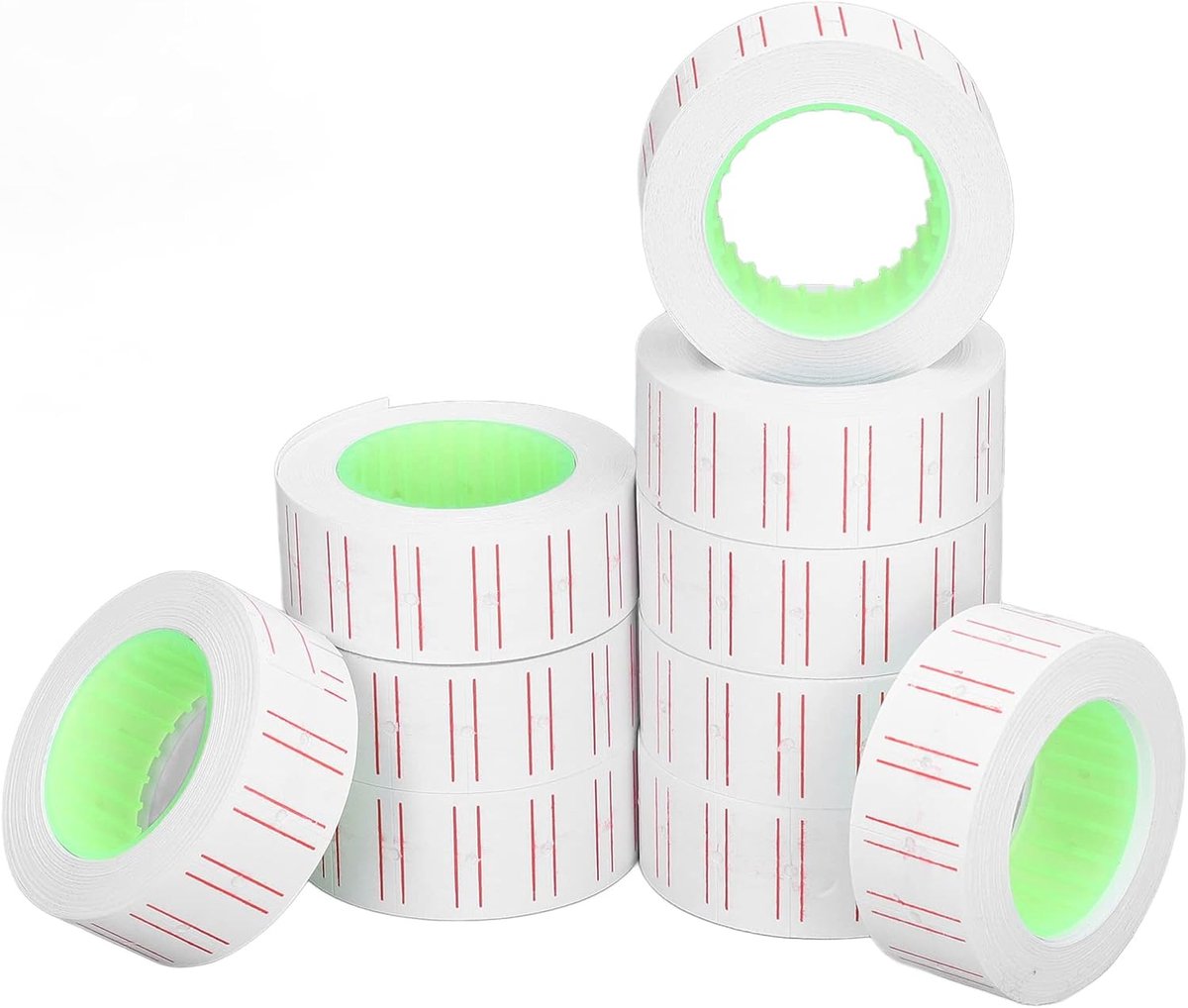 Prijslabels 21x12mm - 30 Rollen - Markeringstickers - Eenvoudig zichtbare prijsweergave - ShopVlot
