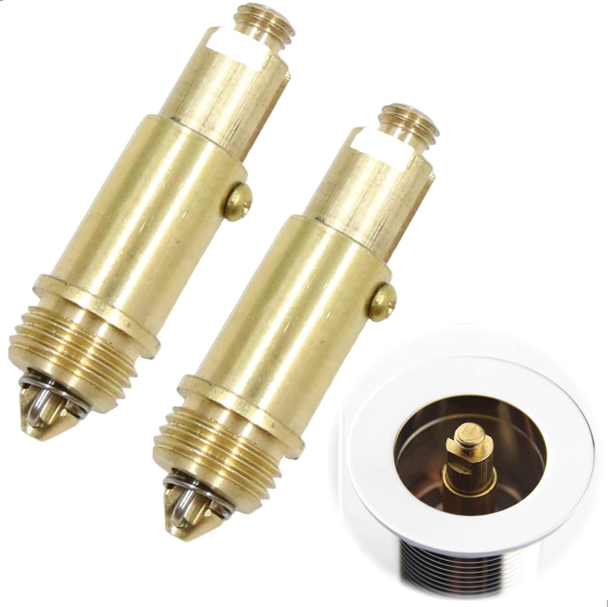 Brass Pop Up Drain Valve, Basin and Bath Accessories, Drain Stop with Folding Motion, Suitable for Most Stops - ShopVlot