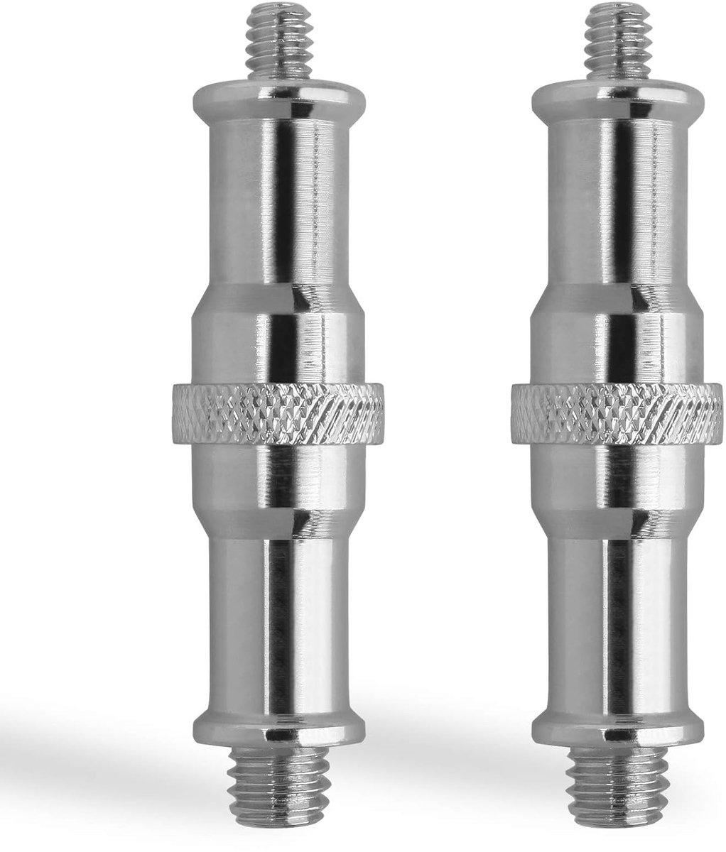 2pcs Light Tripod Adapter, Spigot Stud 1/4 to 3/8 Metal Thread for Studio Light Stand, Camera Tripod Holder, Hot - ShopVlot