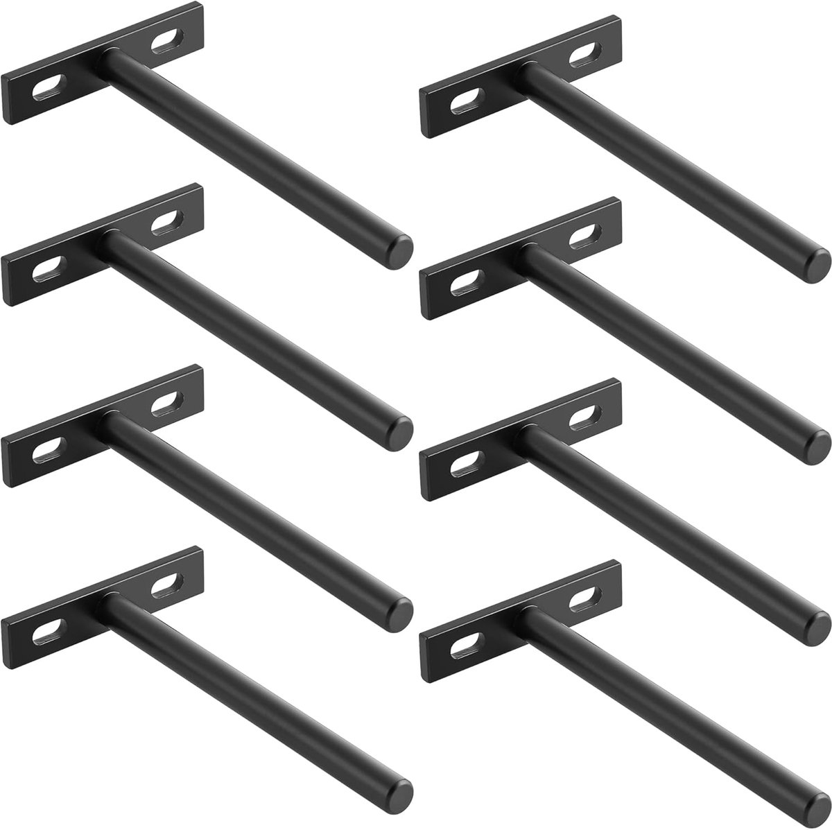 Zwevende planksteunen 125mm - T-vormige metalen brackets - Onzichtbaar en stevig - Creëer een zwevend plank effect - ShopVlot