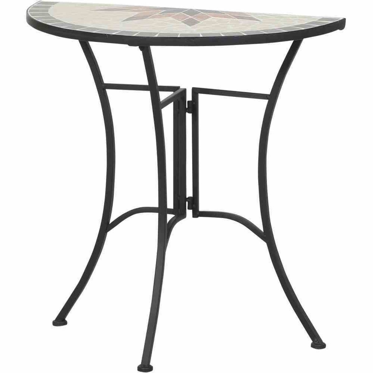 Omgoods - Stella Tuin Tafel van Staal met Keramisch Blad