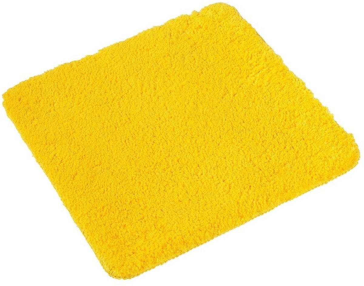 Omgoods - Toiletmat zonder U-recess, Antislip, Geel, 45 x 45 cm
