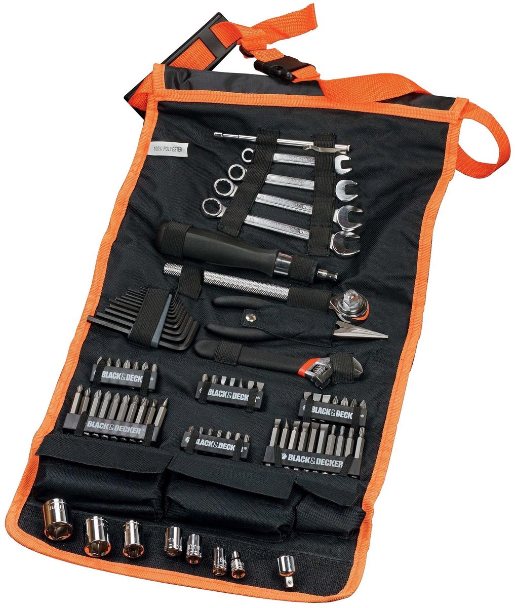 Omgoods - Gereedschapsrol met 76 Stuks Handgereedschap