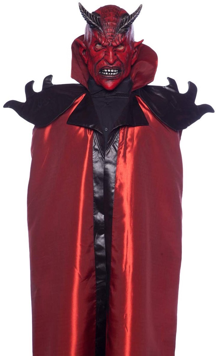 Omgoods - Latex Masker met Duivels Hoorns voor Feesten