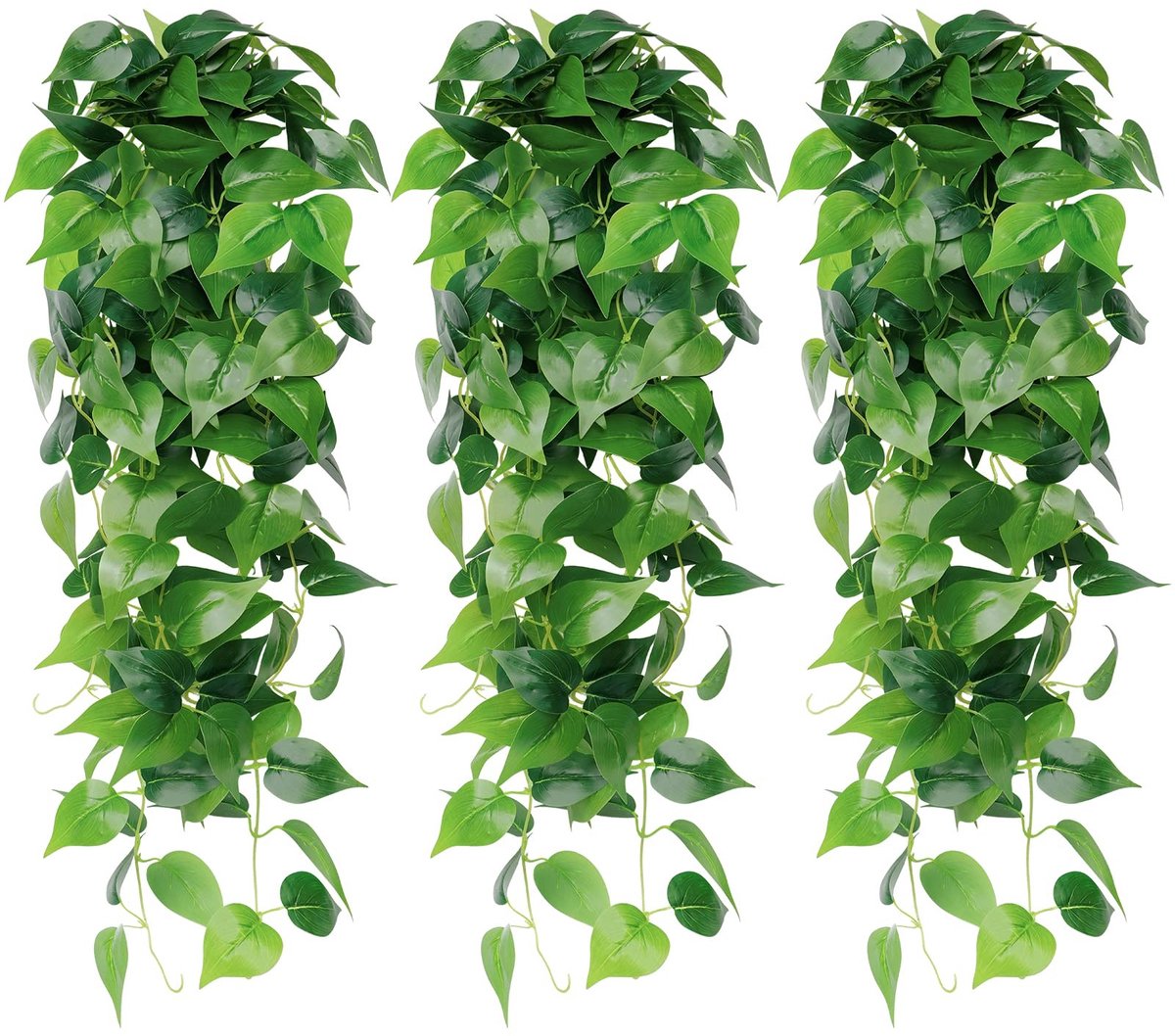 Omgoods - Kunstmatige Hangplanten Set van 3 voor Decoratie binnen en buiten