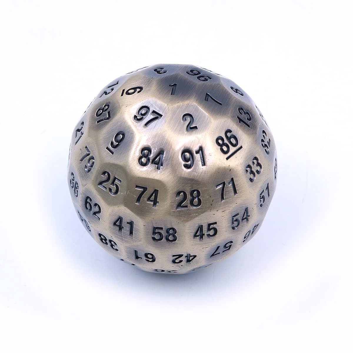 Omgoods - 100-Zijdige Metaal Dobbelsteen voor D&D Spellen