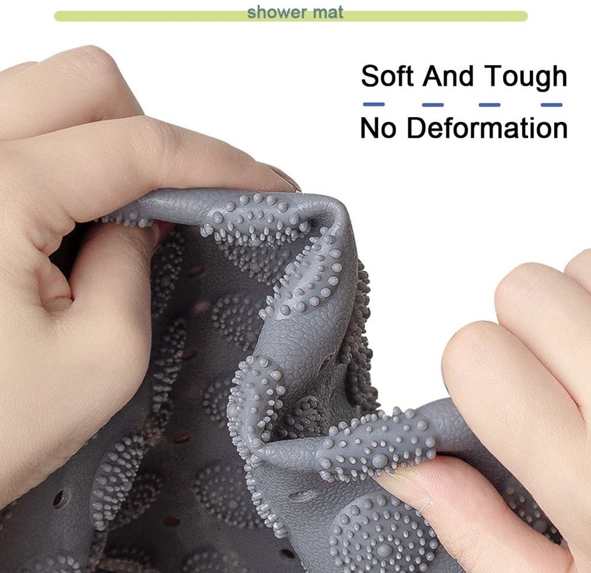 Omgoods - Antislip Badmat met Zuignappen 47x47cm voor Veilig Douchen