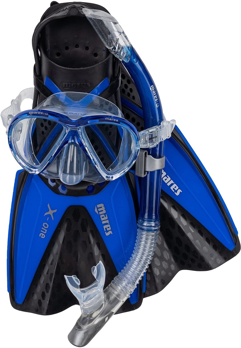 Omgoods - Snorkelset voor Volwassenen met Masker, Snorkel en Vinnen