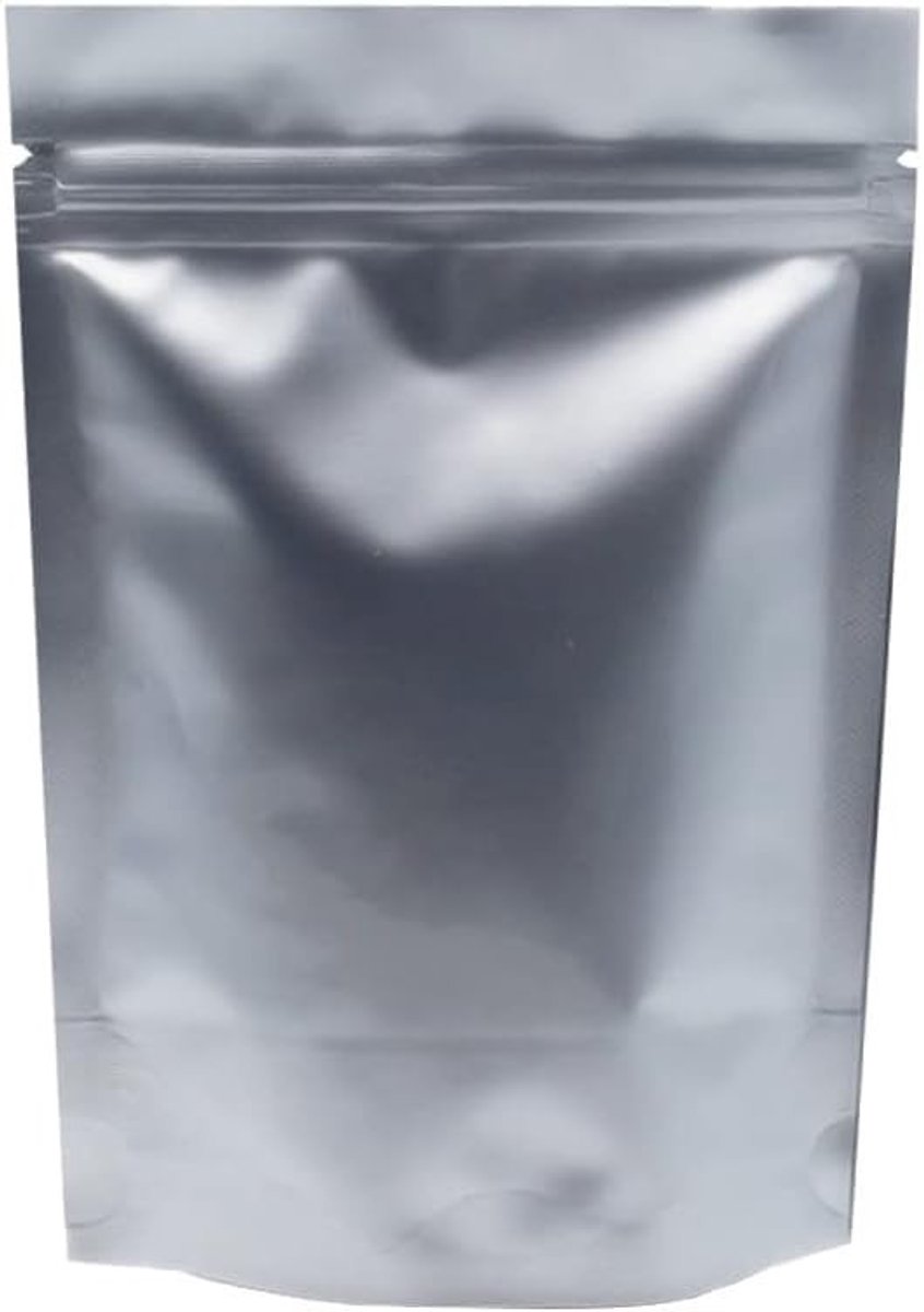 Omgoods - 50 Stuks Aluminium Folie Opslagzakken met Rits, 18 x 25cm