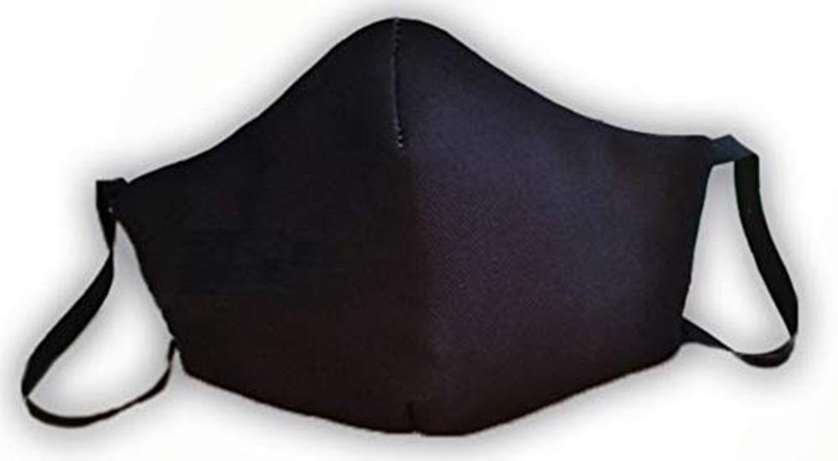 Omgoods - Herbruikbaar Stofmasker Zwart Drielaags